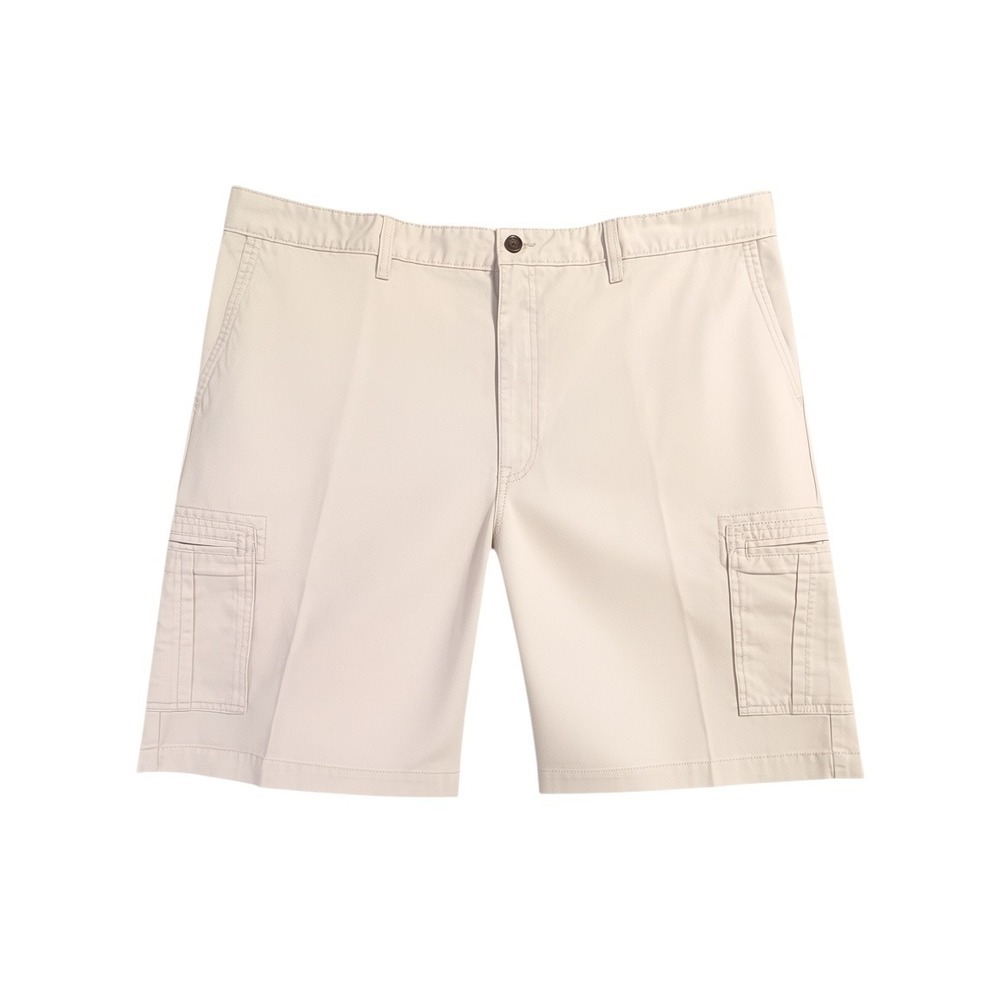 NWT - Savane Men's Cargo Shorts Moonbeam Eco-Start Wrinkle Resistant - Sz 42W